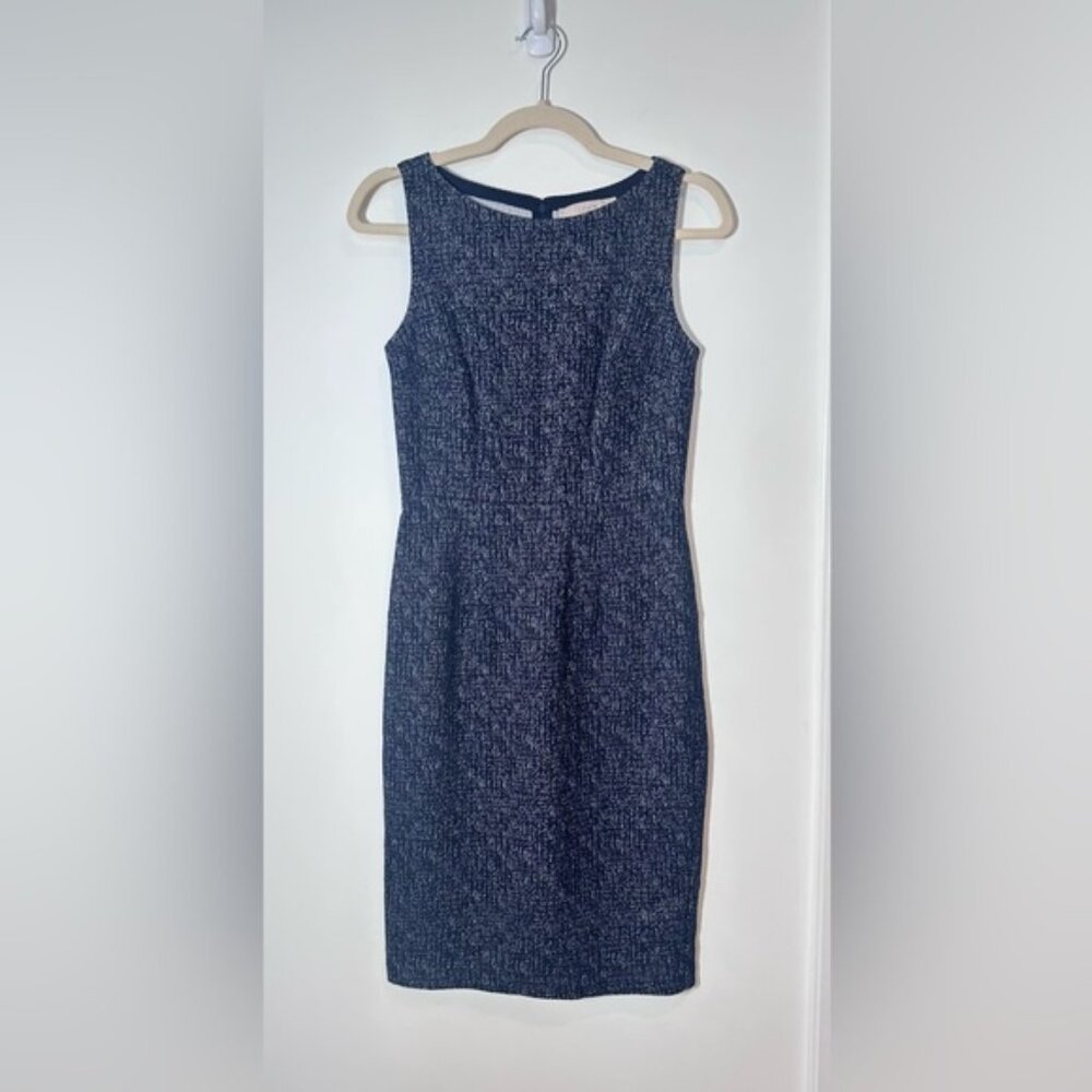 NWOT LOFT Midi Dress| Sz 0 | Navy & Black